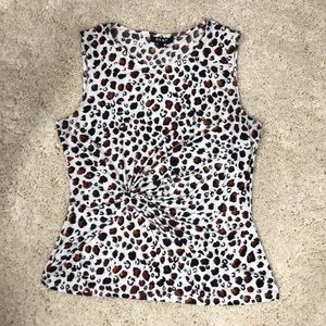 DKNY large ruched sleeveless top